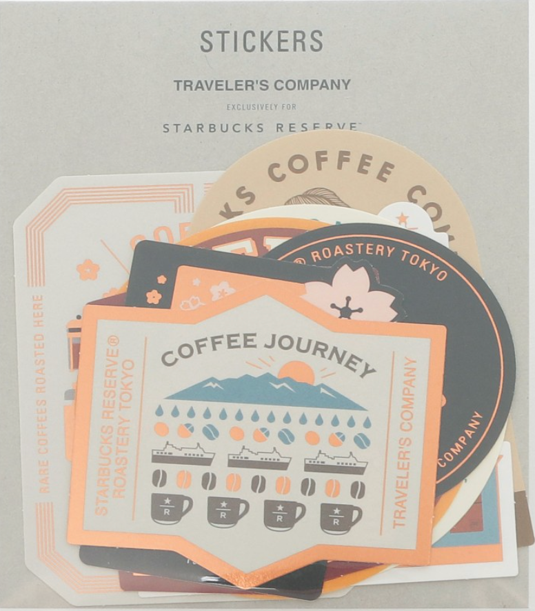 TRAVELER’S notebook for Starbucks Reserve Roastery Tokyo Stickers Set
