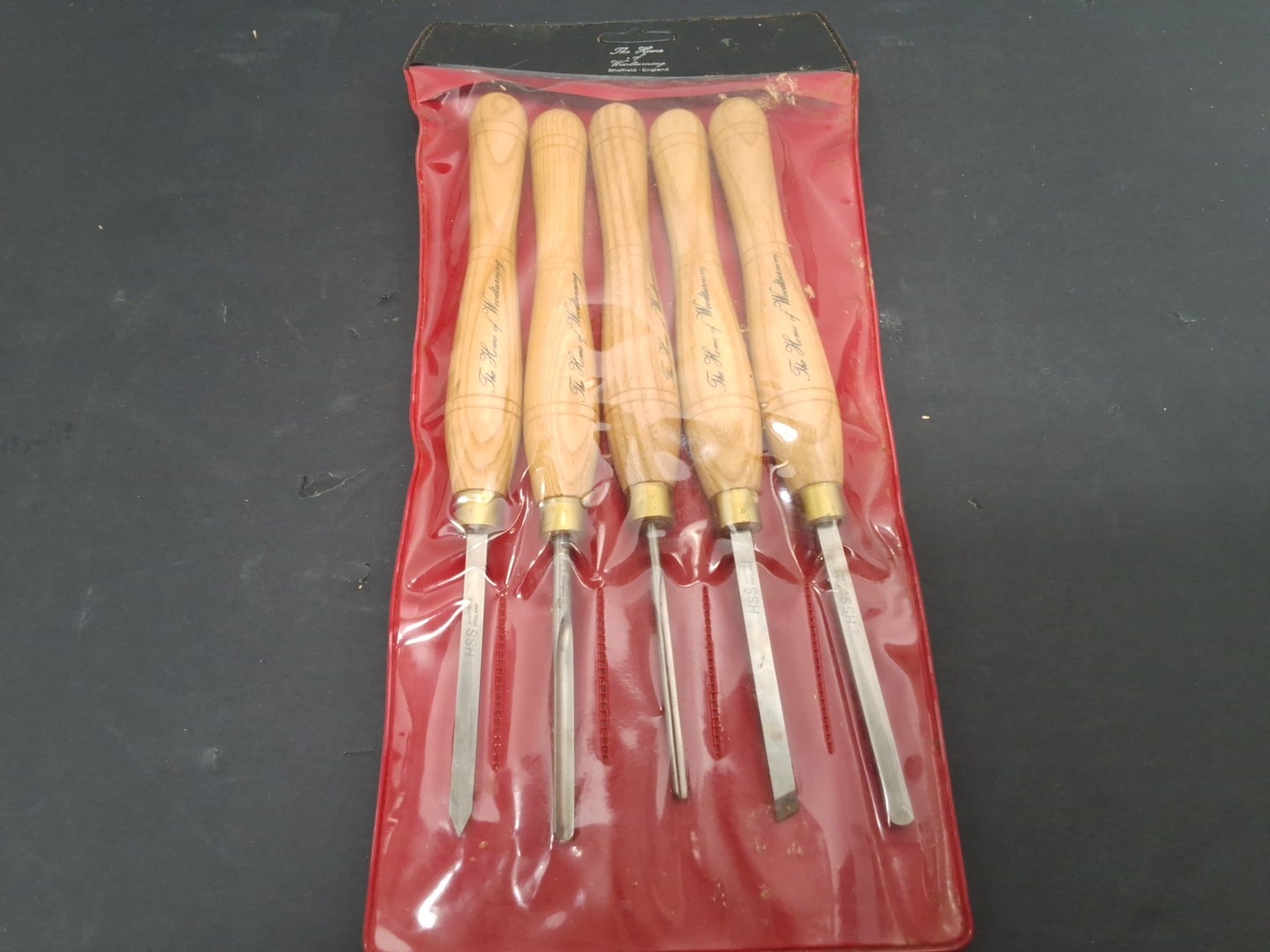 HSS Sheffield England Chisel Set of 5 Used with Free Shipping