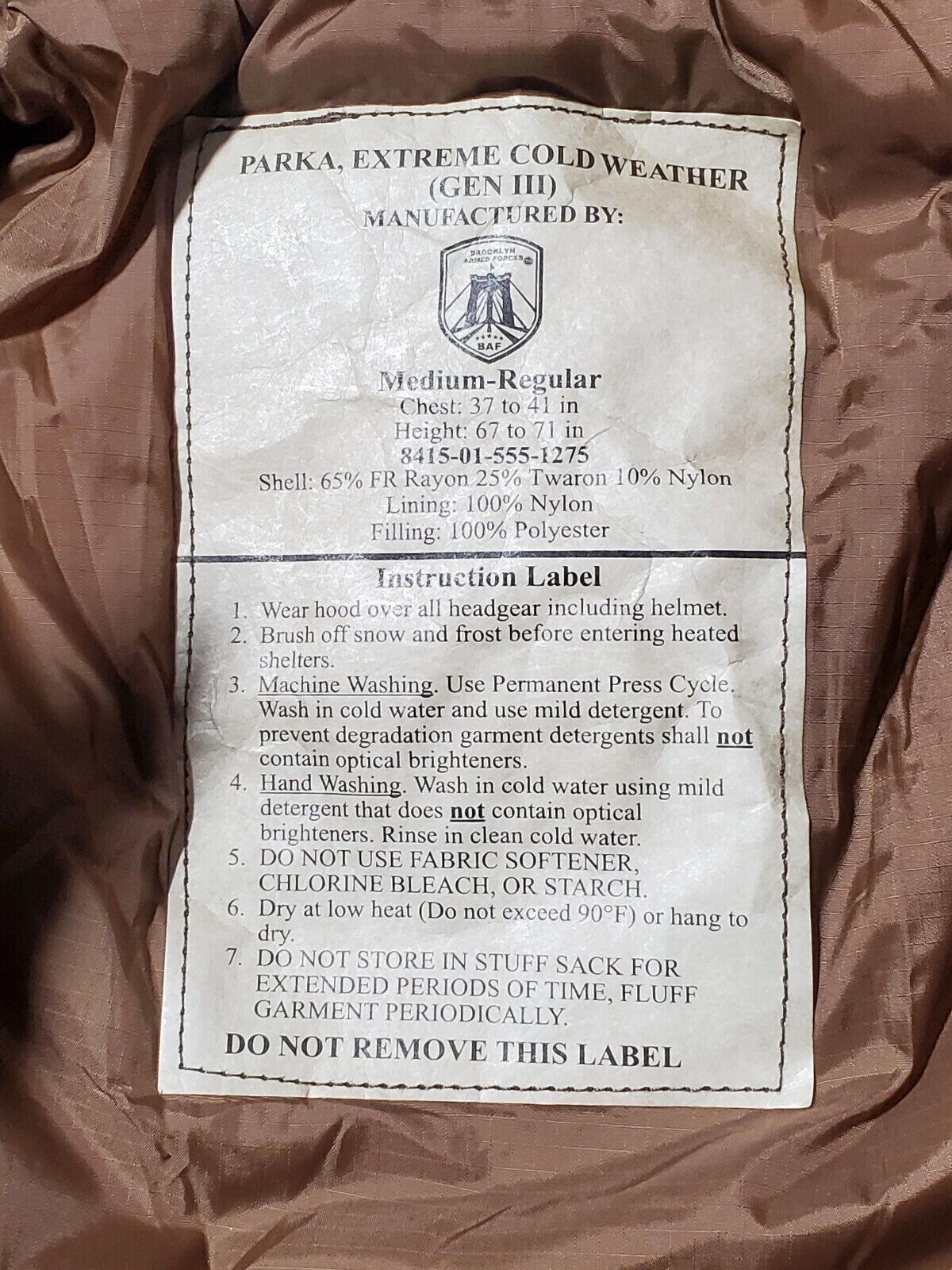 OCP Sub Zero ECWCS Hooded PrimaLoft Parka Multicam Cold Weather RUN BIG !!