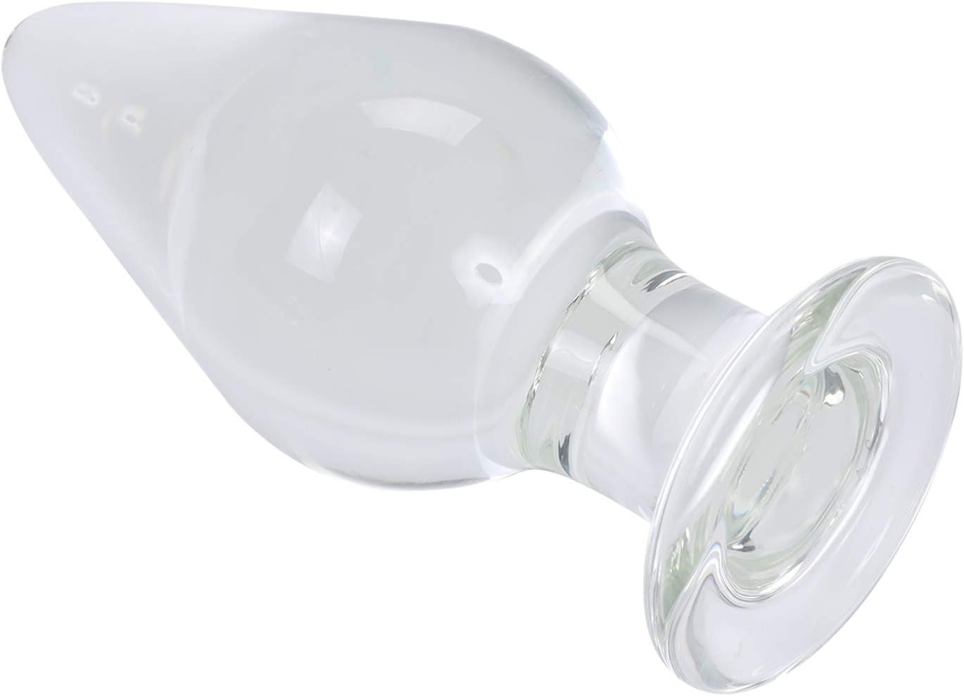 Huge Clear Glass Anal Plug XL Waterproof Borosilicate Training Sex Toy