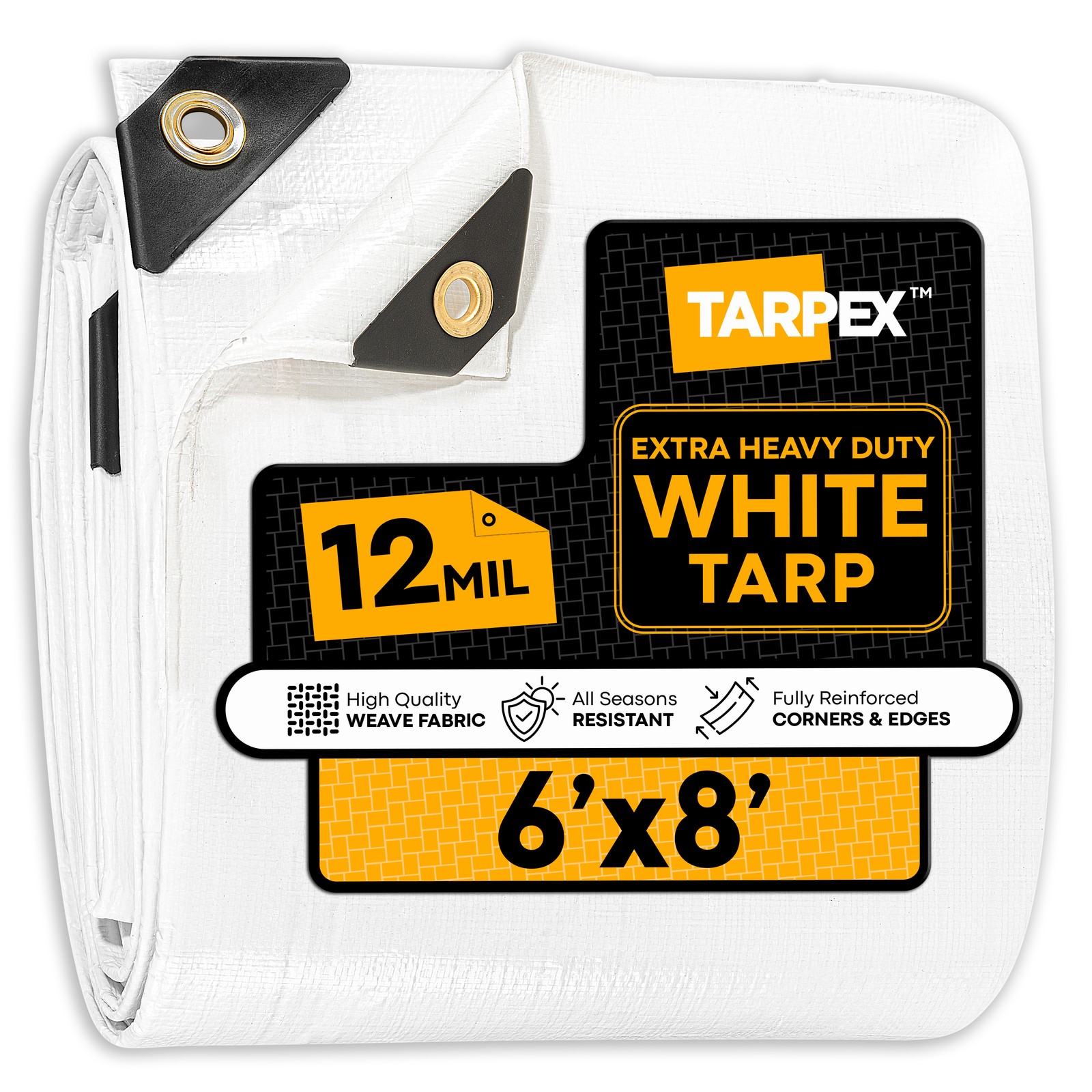 TARPEX - 12 Mil White Extra Heavy Duty Poly Tarp