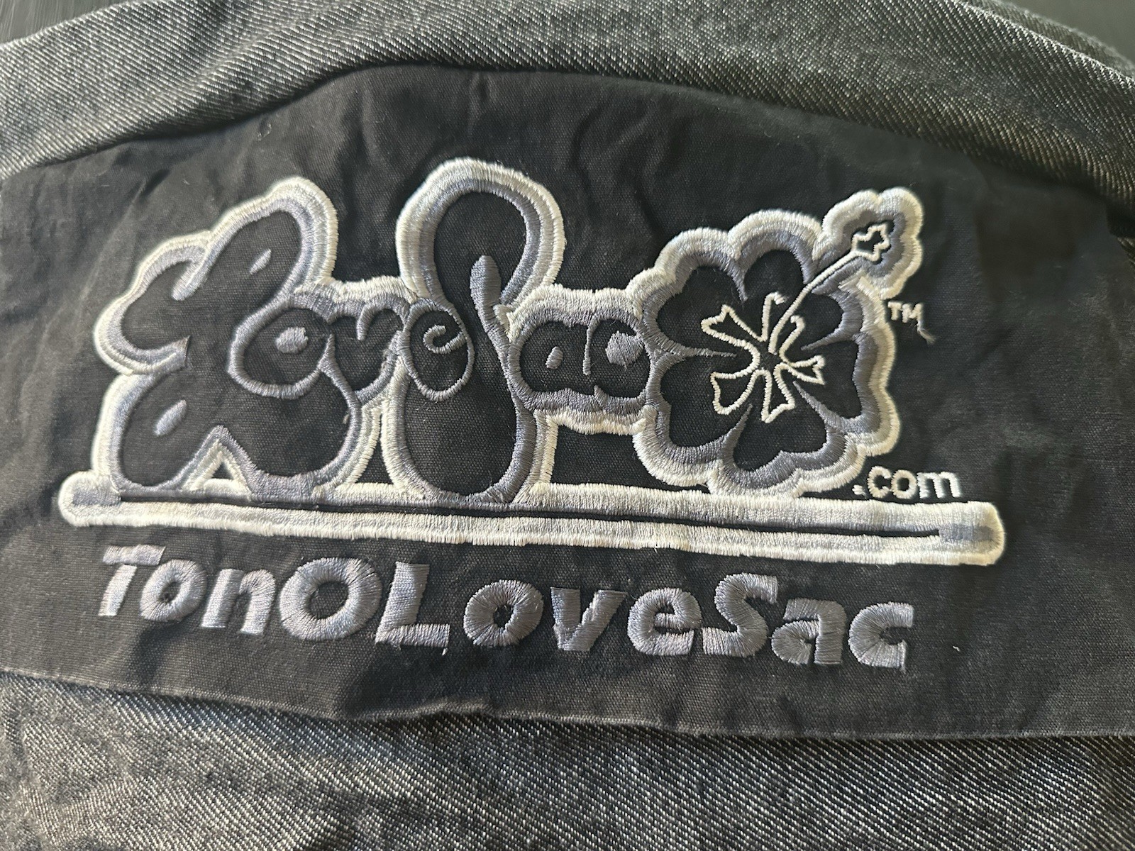 Lovesac TONOLOVESAC Black Denim Gamersac