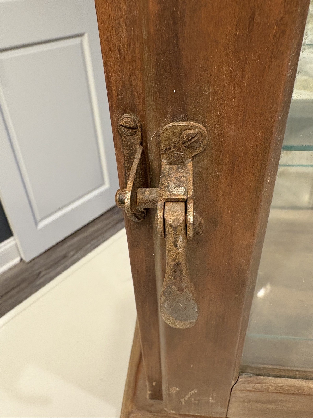 Early 1900s Antiseptic Sterilizer Cabinet, Oak Wood, Doctor, Barber, Pharmacy