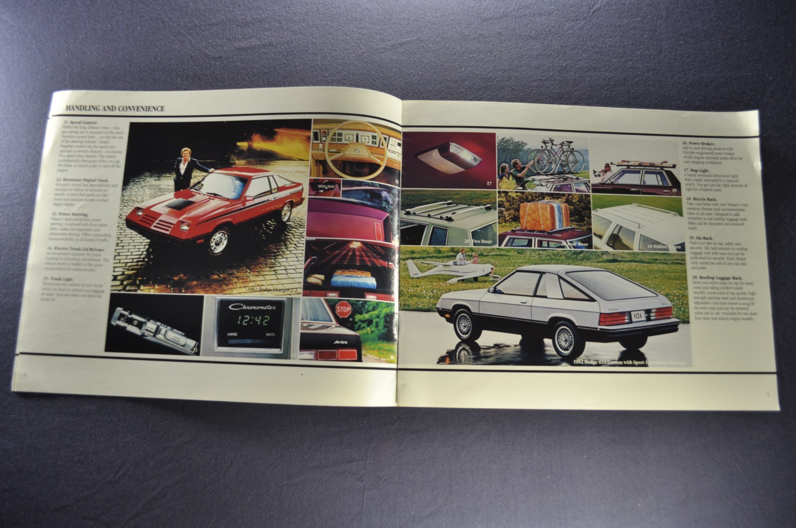 1982 Dodge Accessories Brochure 400 Aries Wagon Omni 024 Charger Ram Pickup Van