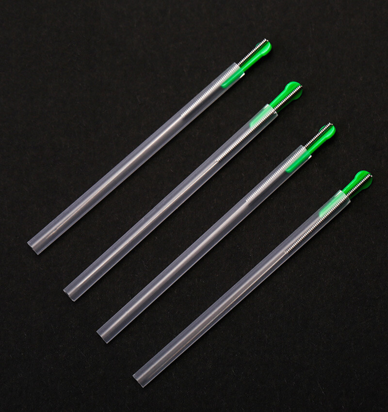 Single Use Acupuncture Spring Handle Needles with guide tube 100/Box 0.16~0.40mm