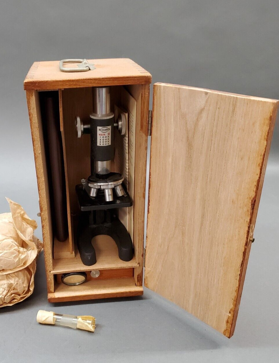 1960s Microscope, Research Labs, Complete Kit