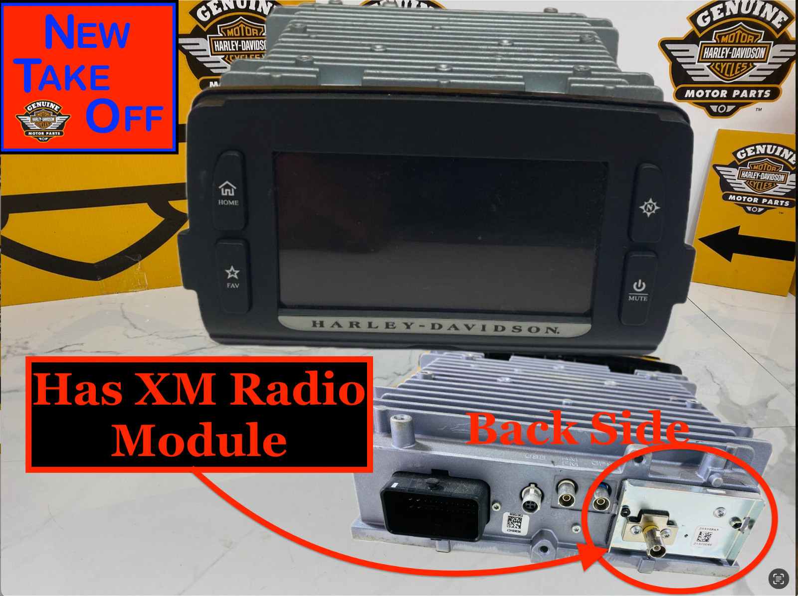 CVO SIRIUS XM OEM 14-25 Harley Boom Box 6.5 GT GPS Radio Navigation W/ XM Module
