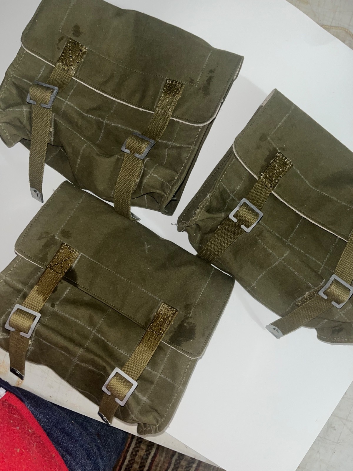 WW2 Soviet Russian RKKA bread bags Red Guard Repro