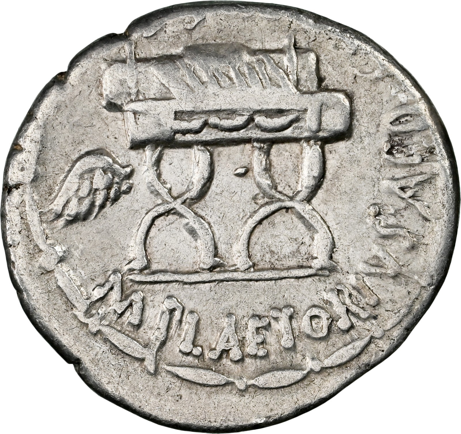 Roman Republic - M. Plaetorius M.f. Cestianus (ca. 67/57) Denarius - NGC CH Fine