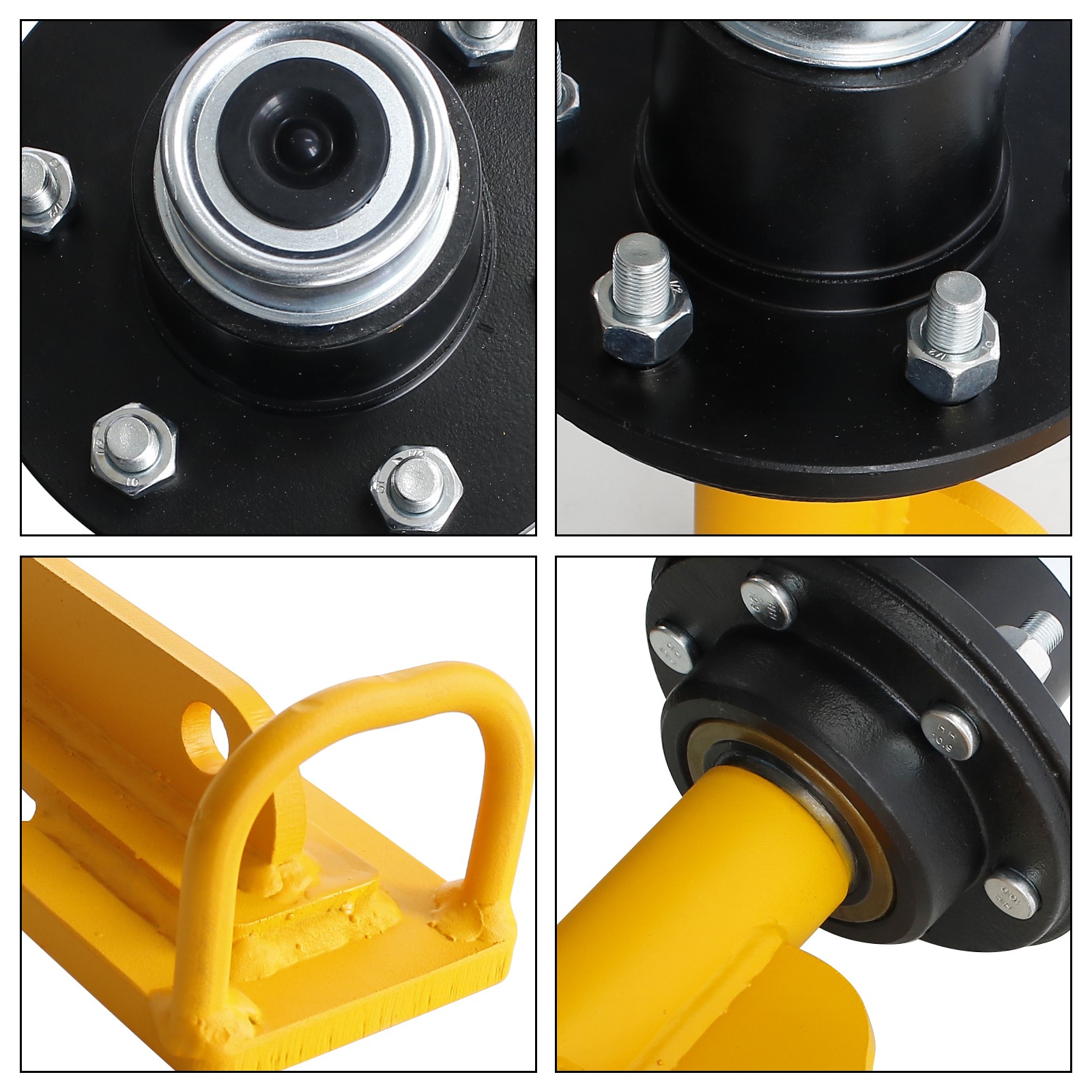 2Pack Shipping Container Wheels 6-Lug Wheels Kit, Shipping Container Accessories