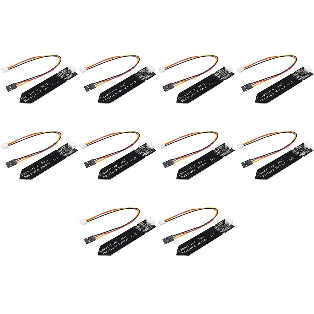 Capacitive Soil Moisture Sensor 10pcs Modules 3 3 to 5 5 Volt for DIY Gardening