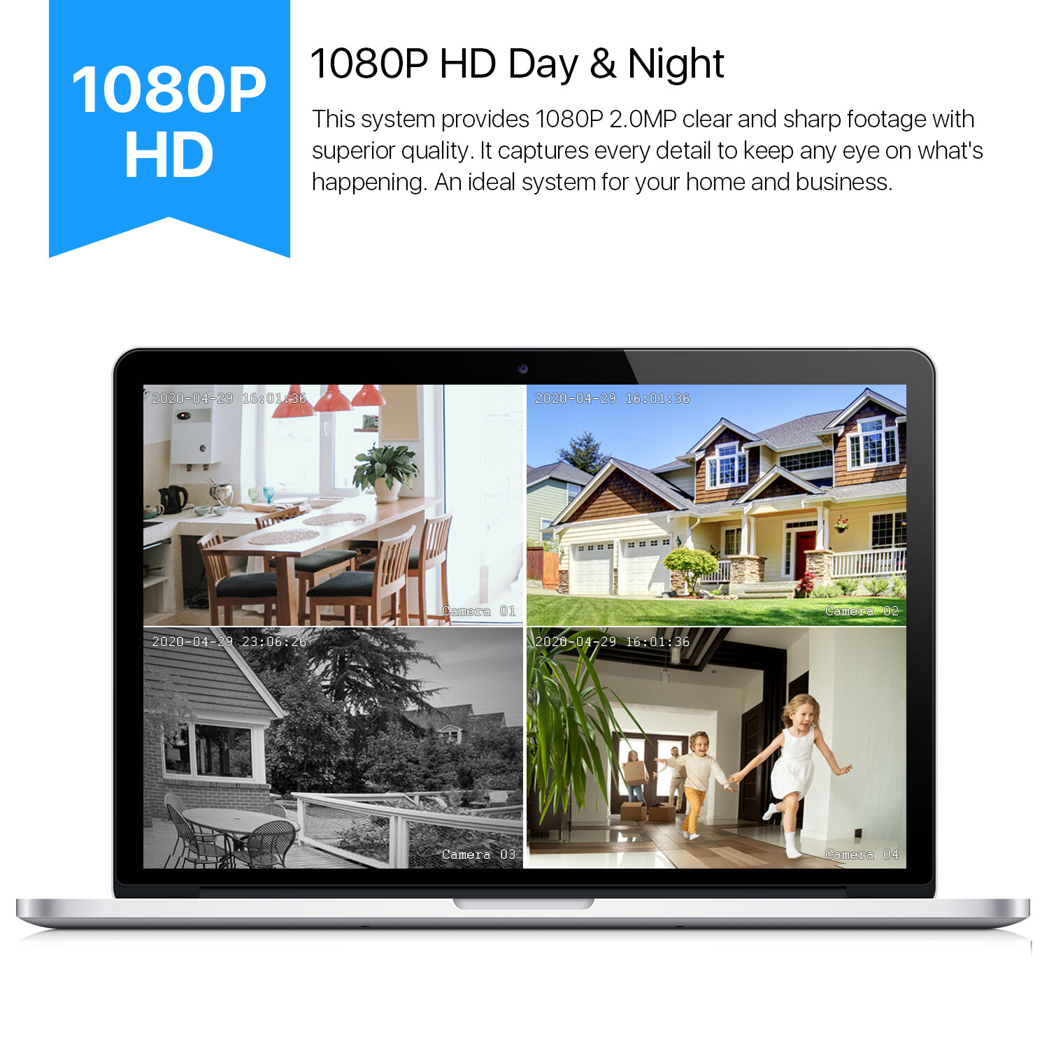 ZOSI 16CH 5mp lite Surveillance Security Camera System HDMI DVR 1080P Outdoor