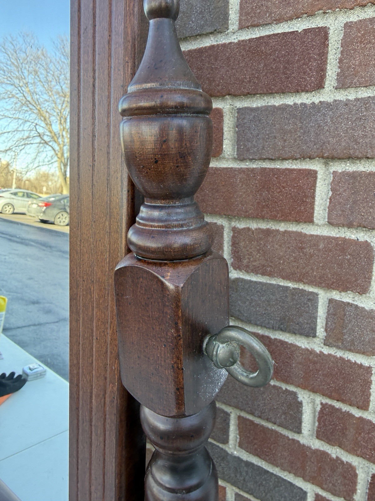 Simmons Wood Tabletop Vanity Mirror Swivel Dresser Top Shave Mirror w/ 3 Drawers