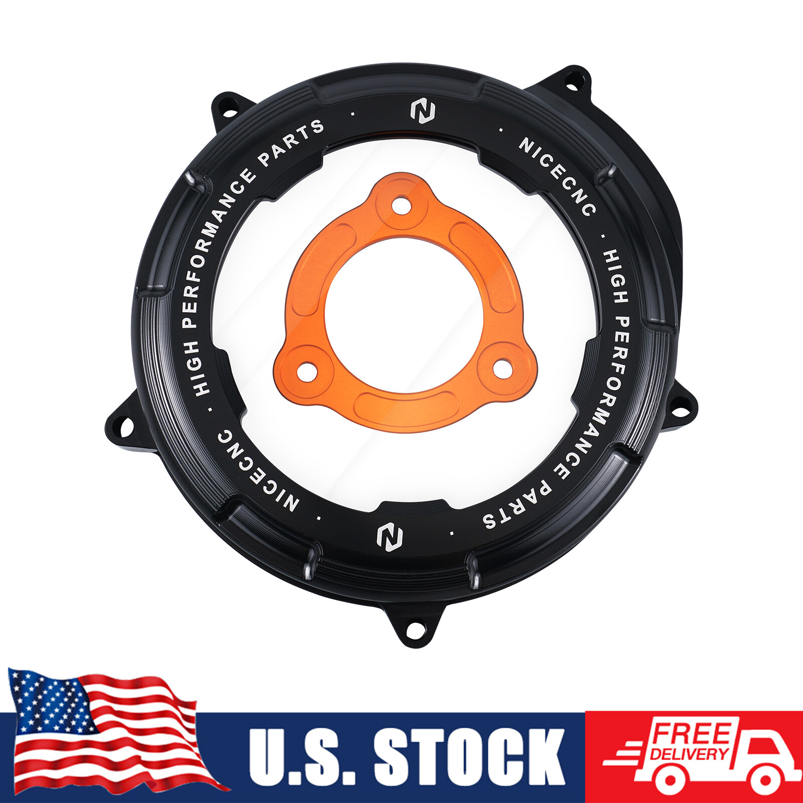 NICECNC Clear Clutch Cover Pretector For KTM 1290 Super Duke R/GT 14-23 Aluminum