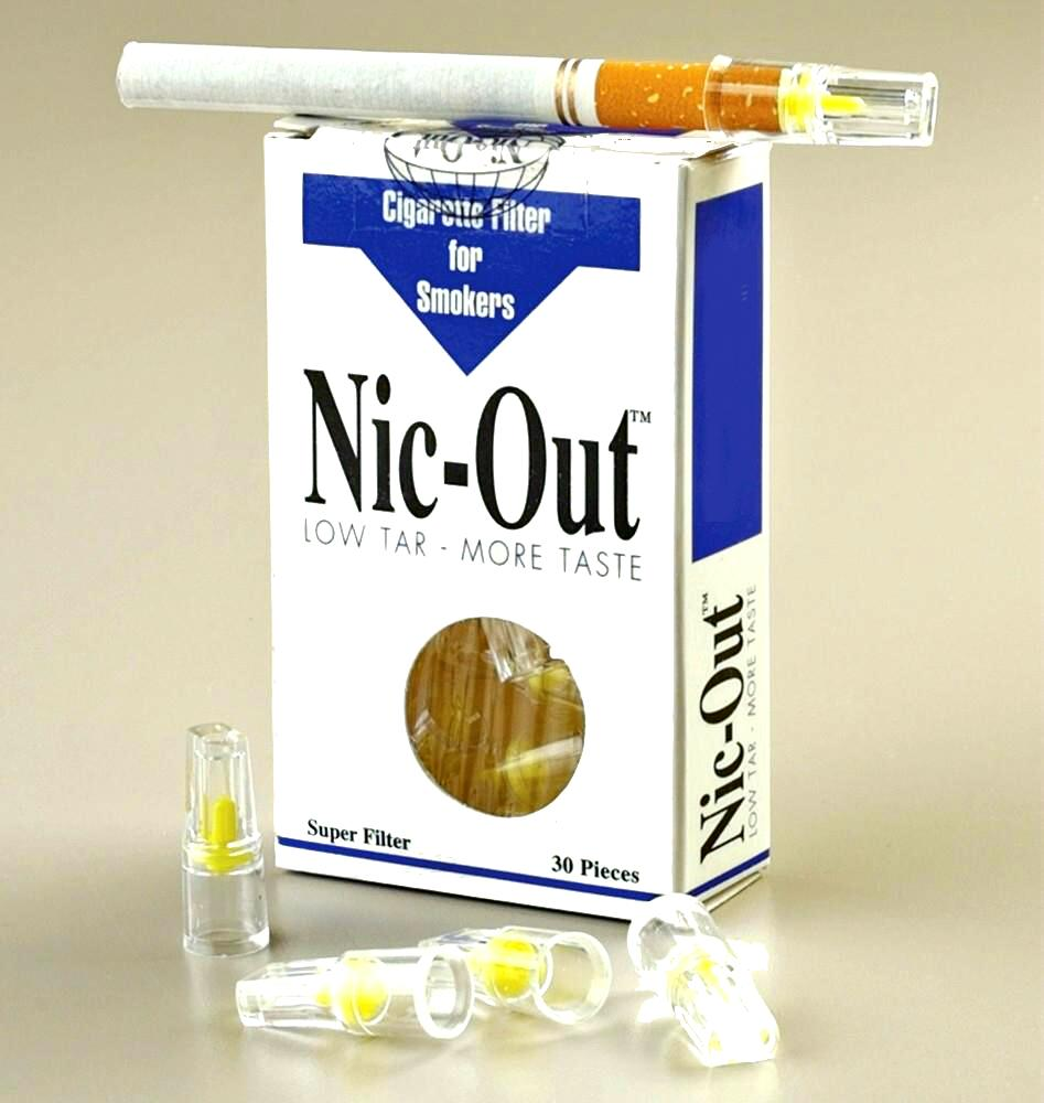 20 TOTAL NIC-OUT Cigarette Filters packs, Less Tar and Nicotine (600 Filters)