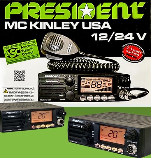 McKinley AM/SSB CB Radio, 12/24V,40 Channel, NOAA Weather Alerts, Automatic S...