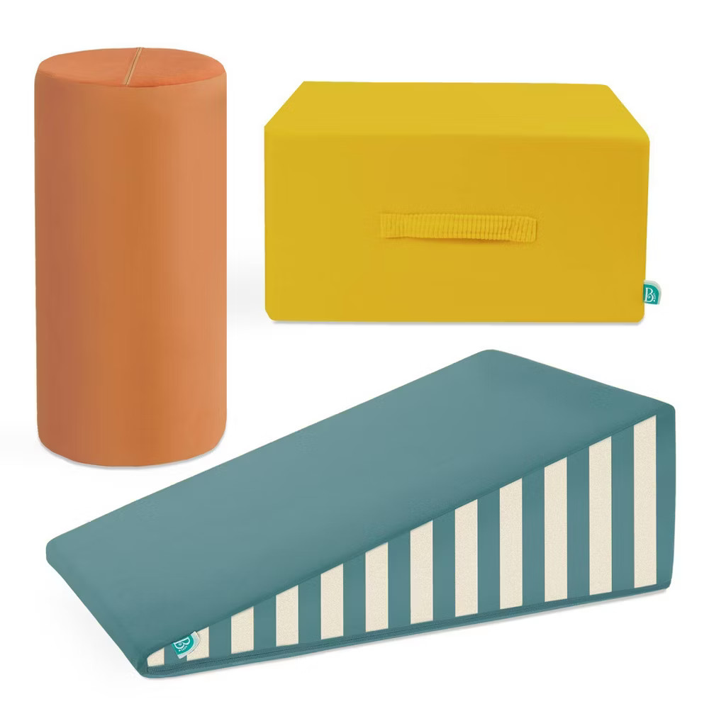 B. toys Modular Foam Shapes Playset with Ramp- Wonder Shapes Balance Board