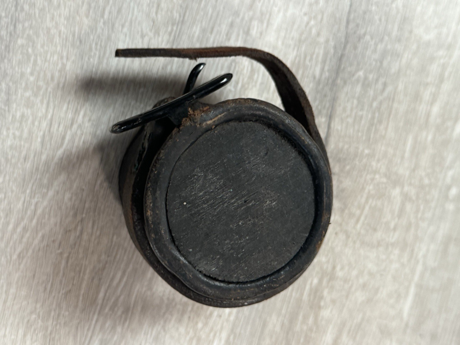 Original Civil War Leather Cavalry M1859 Carbine Boot Thimble Socket Metzger