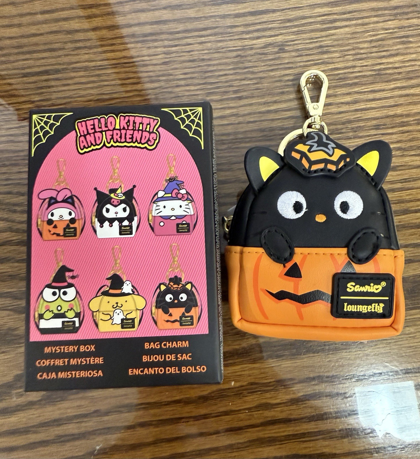 Loungfly NYCC Chococat Halloween Costume  Mini Backpack Keychain