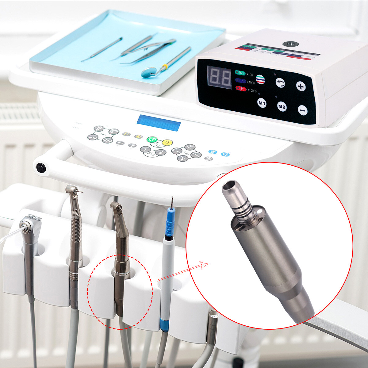Dental LED Brushless Electric micro motor Internal Spray 1:1/1:5/16:1 ISO-E type