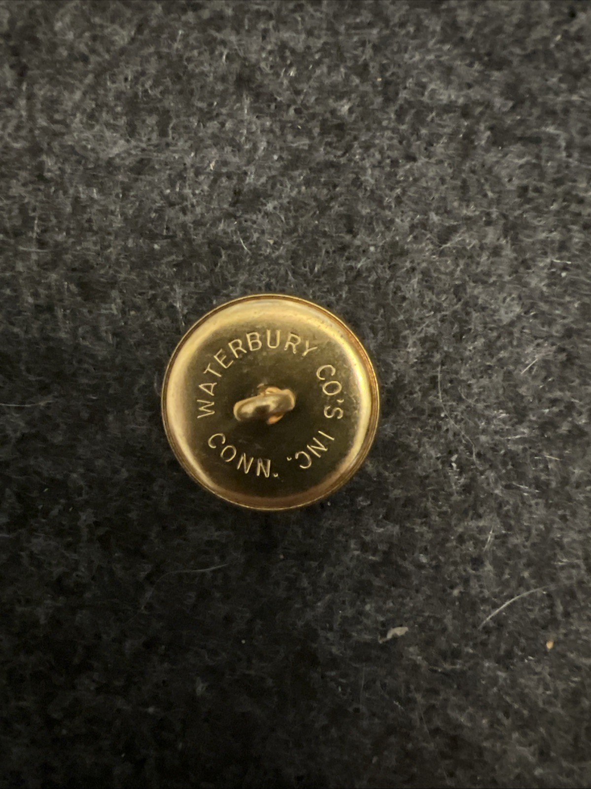 Sheriff Department Uniform Buttons - 6 Waterbury USA - Large 7/8” Gold S - NOS