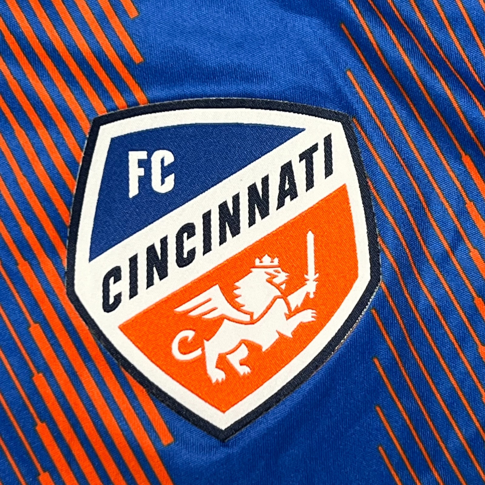 adidas Jersey Mens Large Blue Orange FC Cincinnati Soccer MLS 2019 Climalite