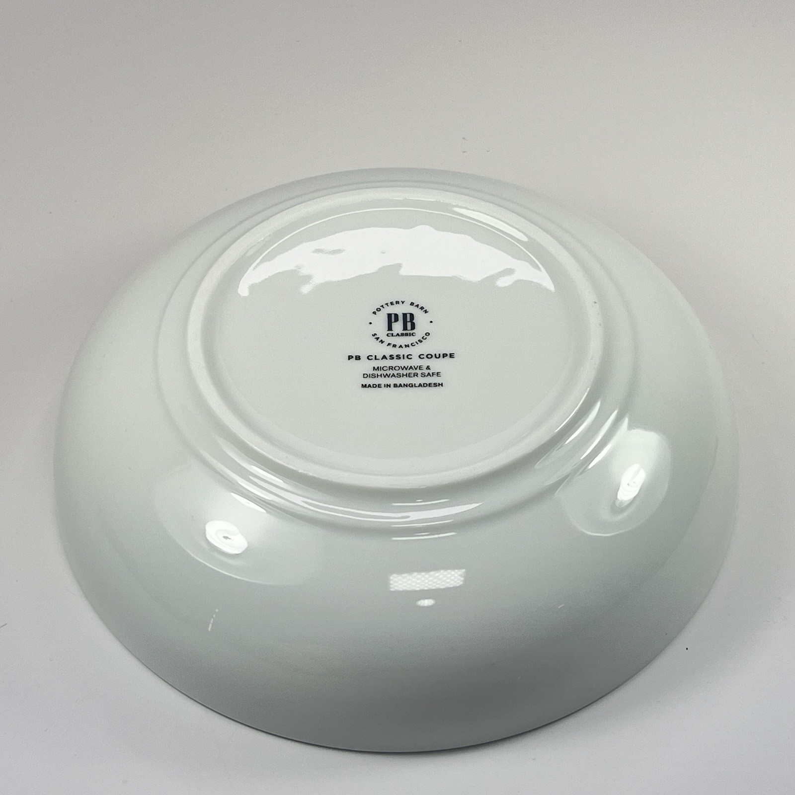 Pottery Barn Classic Coupe White Porcelain SOUP BOWL 7.75”