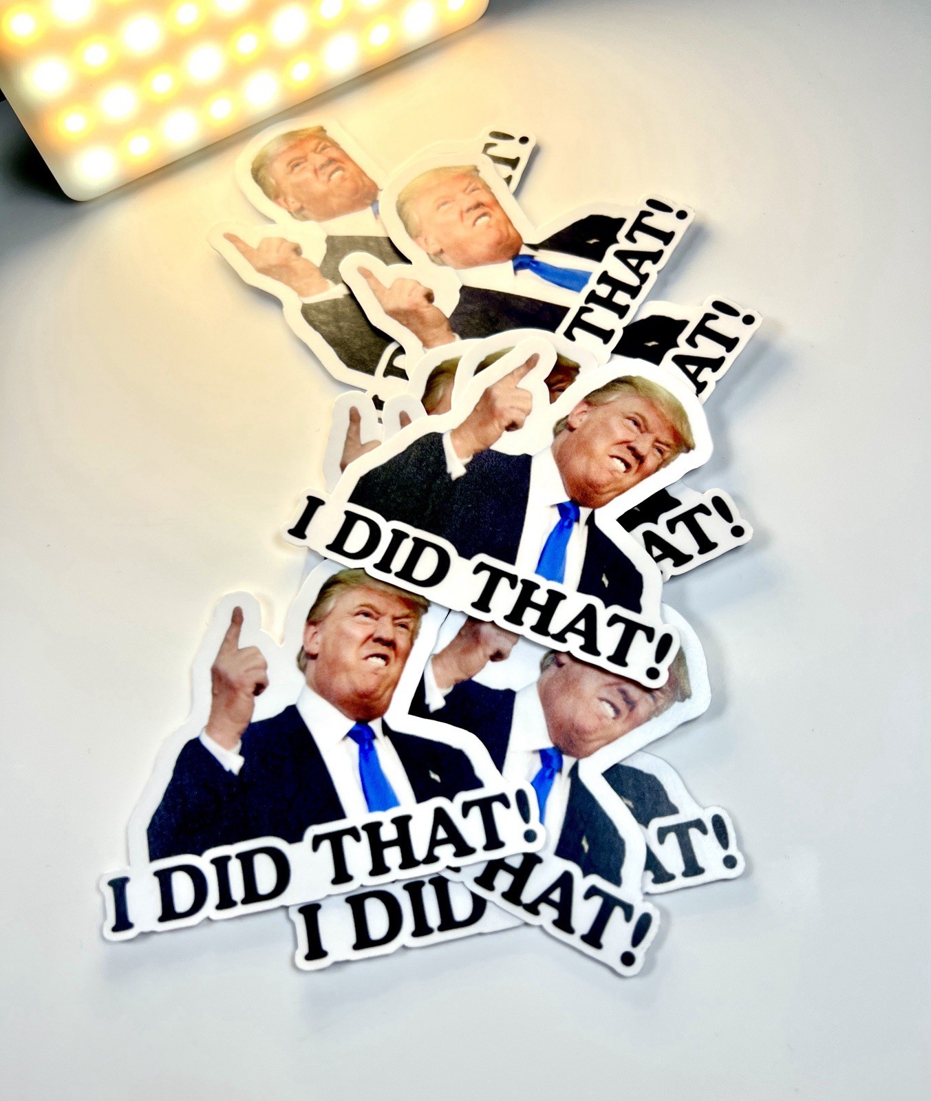 Trump Stickers I DID THAT Gas Pump Waterproof Vinyl Stickers NEW 1/10/50/100 Pcs