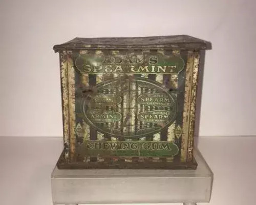 Early 1900's Adams Spearmint Gum Store Display TIN