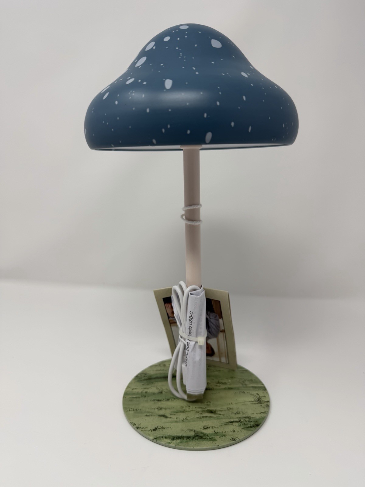 John Derian for Target Mushroom Lamp – Blue 10.5″ – New with Tags