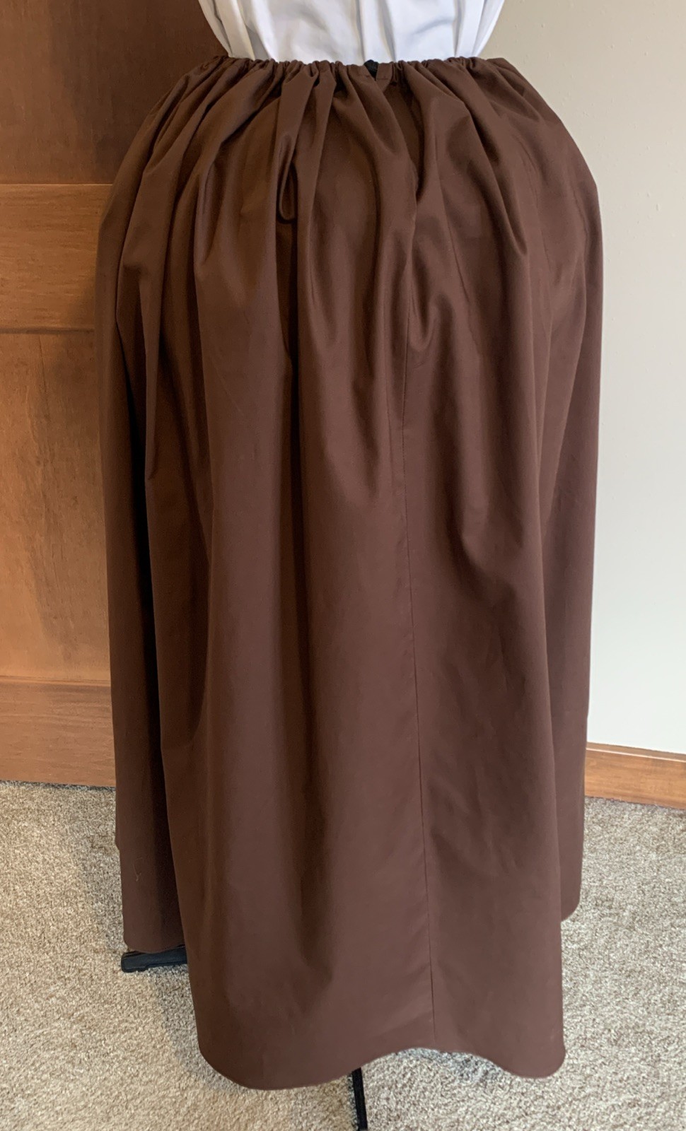 Outlander Skirt.Drawstring , One Size. 100% Cotton. Colonial, Pioneer, Petticoat