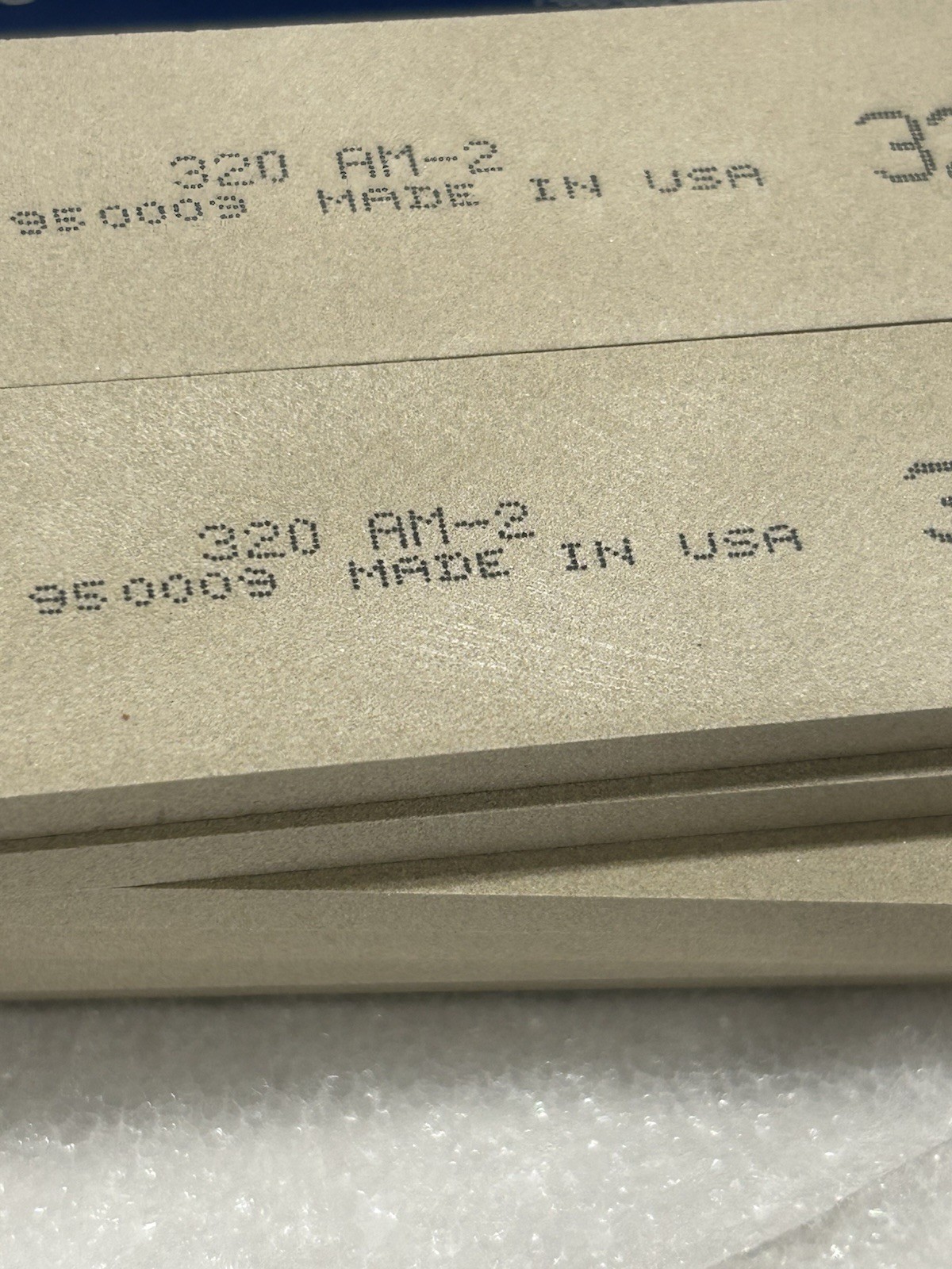 12 Boride Polishing Sharpening Stones. 1/4” X 1” X 6” 320 Grit