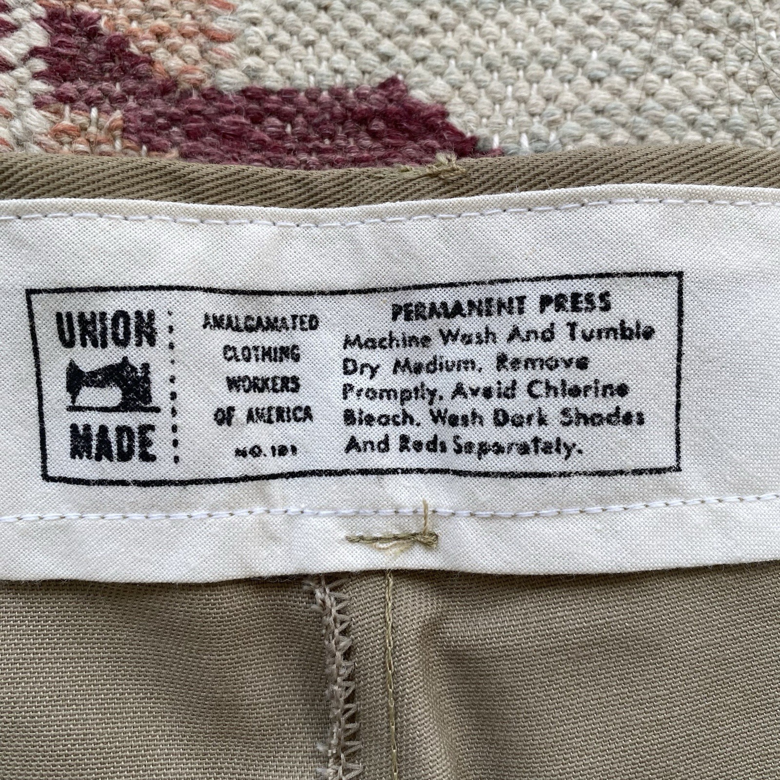 Vintage Big Yank Deadstock Magic Twill Work Pants 38x30 Khaki 70s Workwear Union