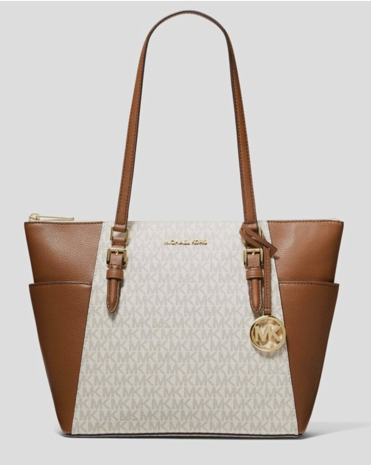 Brand New Michael Kors Charlotte Large Top-Zip Tote Bag