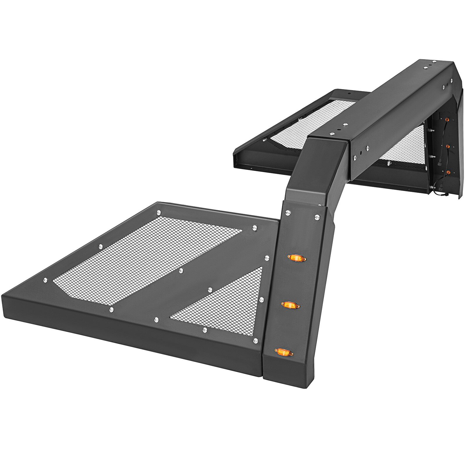 VEVOR Truck Roll Bar Adjustable Chase Rack with 6 Auxiliary Side Marker Lamps