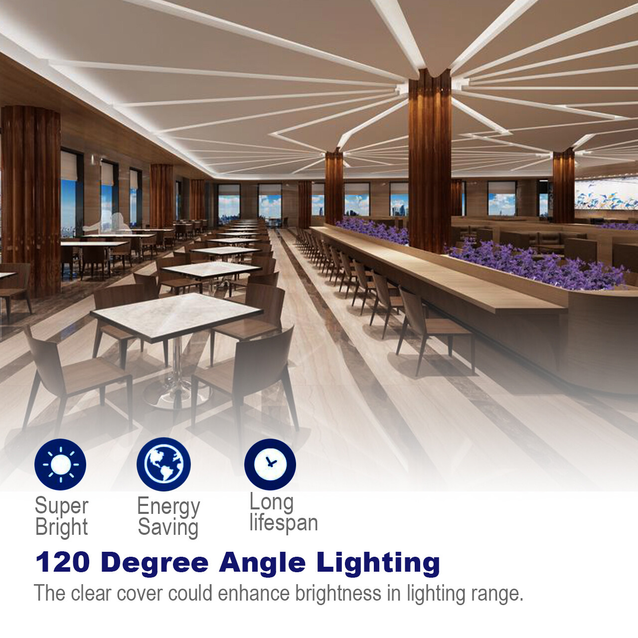 4FT 6 Pack LED Shop Light T5 T8 Linkable Ceiling Tube Fixture 24W Daylight 6000K