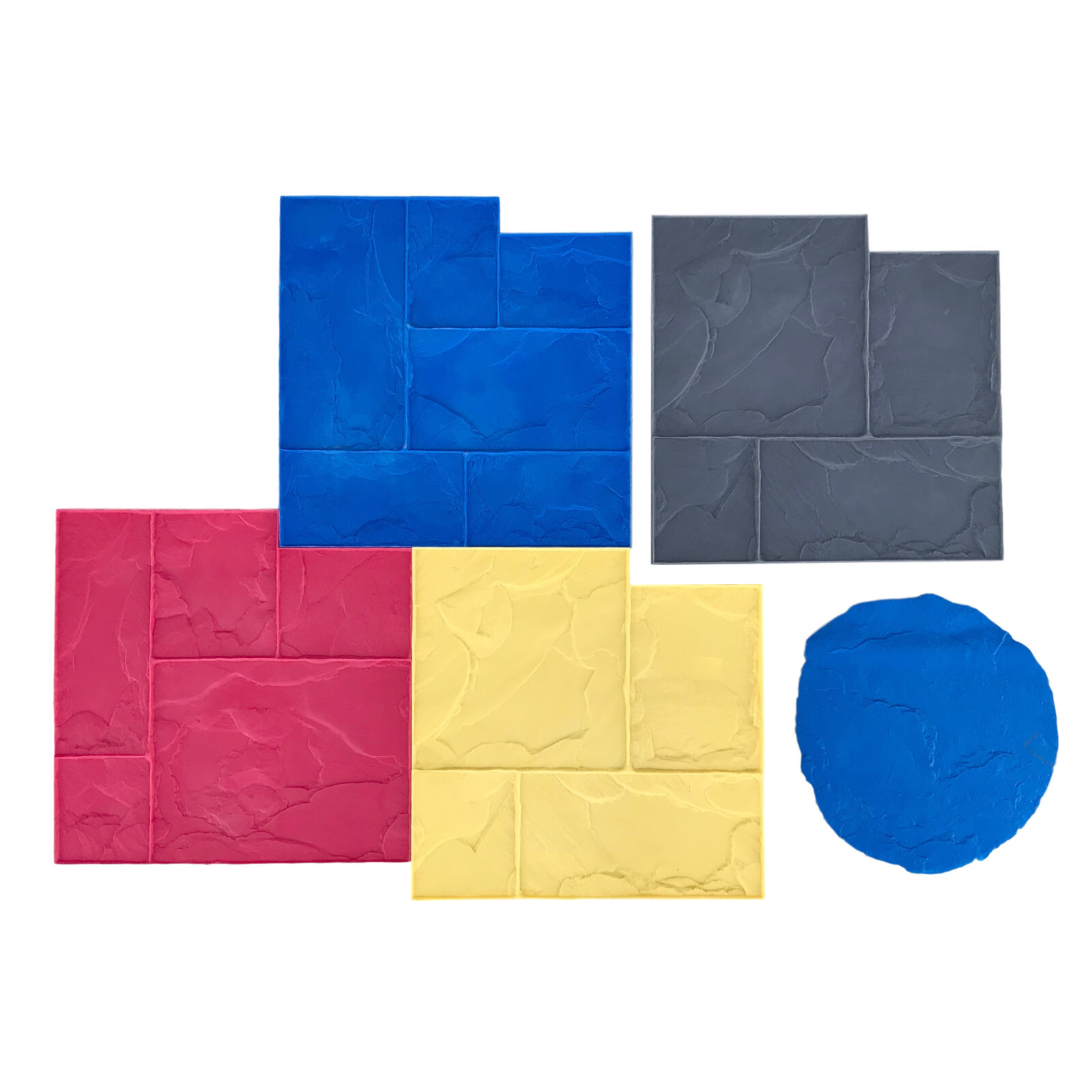 BC Ashler | 5 pc. Decorative Concrete Stamp Set by Walttools