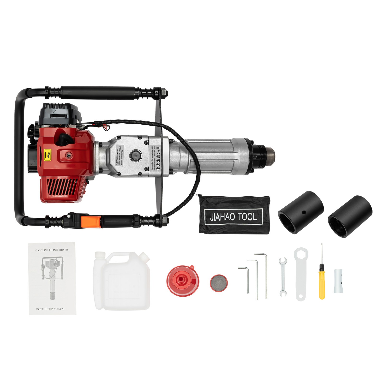 52CC Gas Powered Pile Driver Fence T Post Driver Push Pile Gasoline Engine 2.3HP