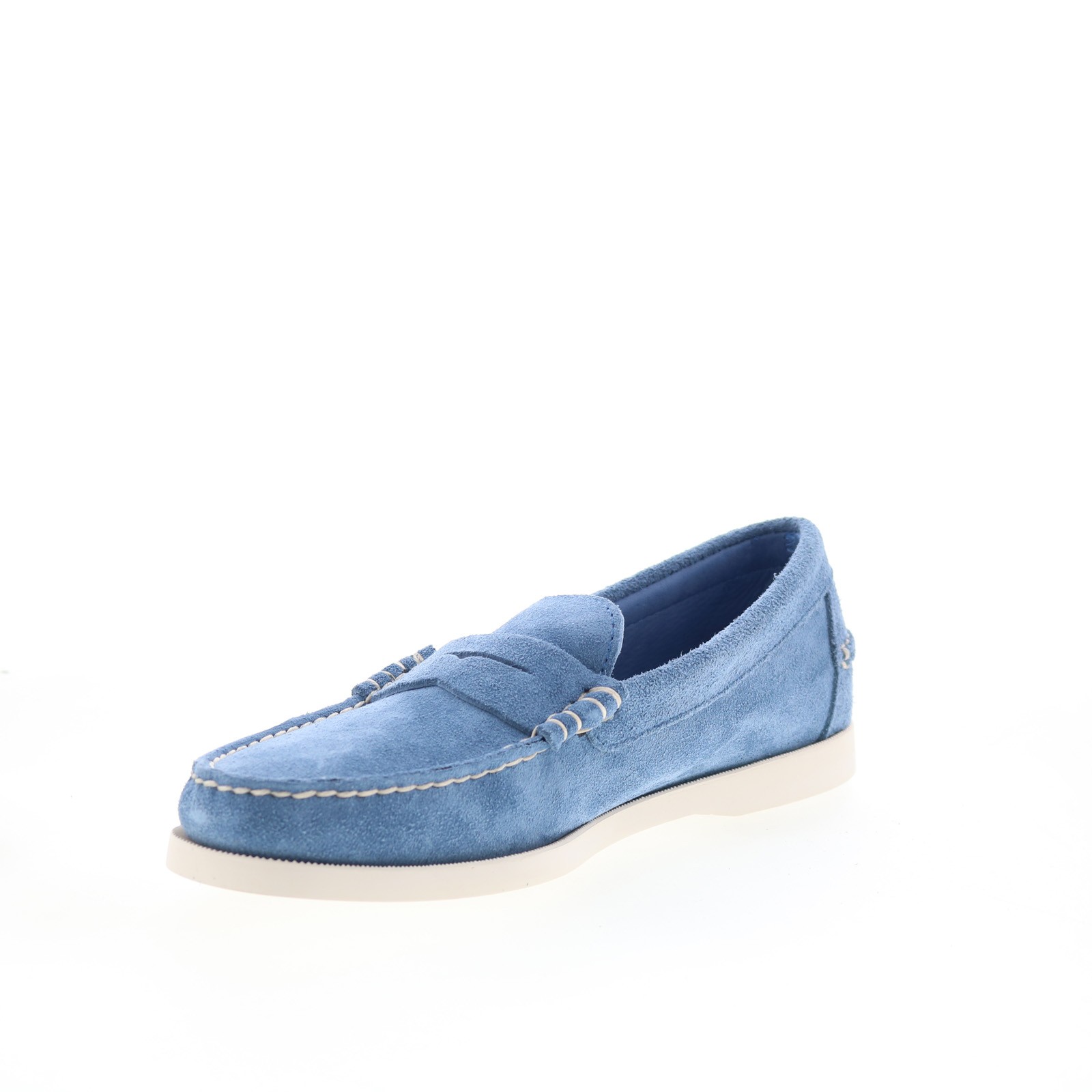 Sebago Dan Boat Roughout Mens Blue Loafers & Slip Ons Casual Shoes