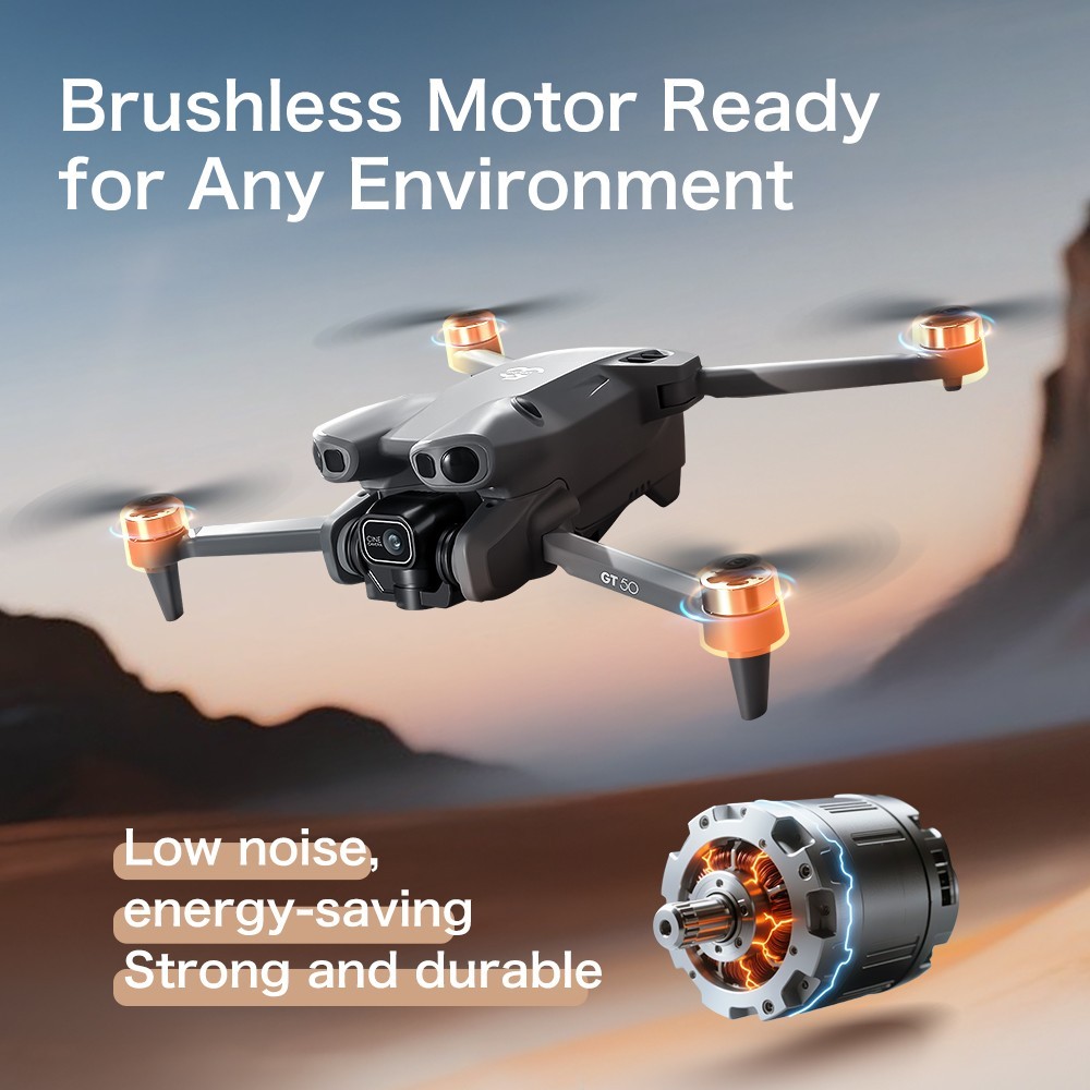 8K Dual Camera Brushless Drone with Screen Remote 5G WiFi Foldable RC Quadcopter