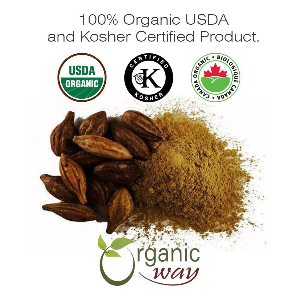 Organic Way Haritaki Powder - Organic, Kosher & USDA Certified