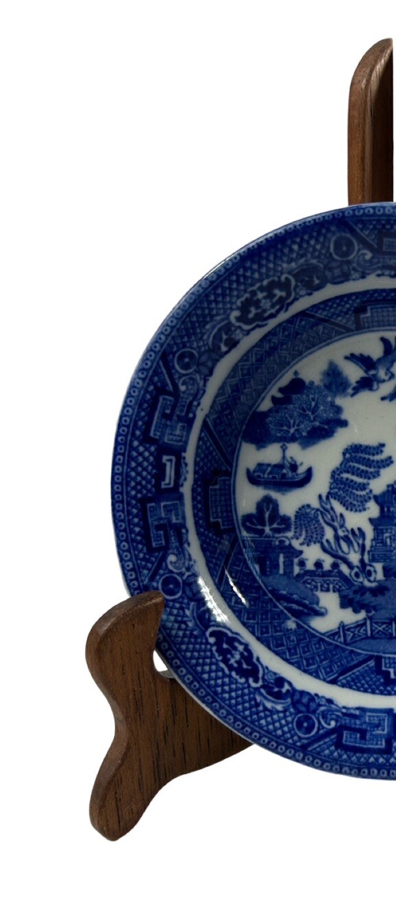 Allerton’s Willow Flow Blue 5" Antique Dessert Bowls Lot Set Of 11