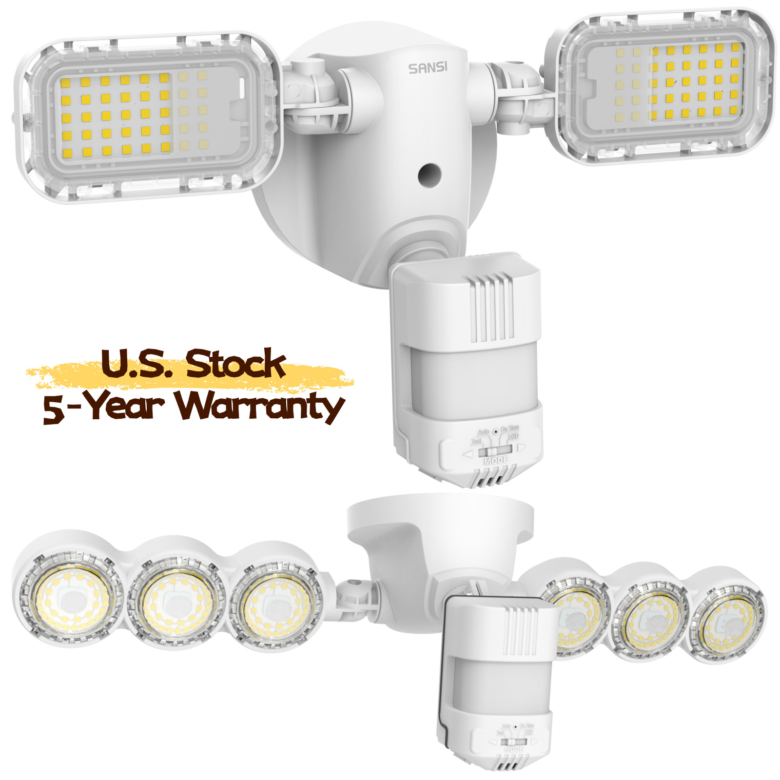 10,000LM Floodlight LED Motion Sensor Outdoor Security Light Wall Mounted SANSI