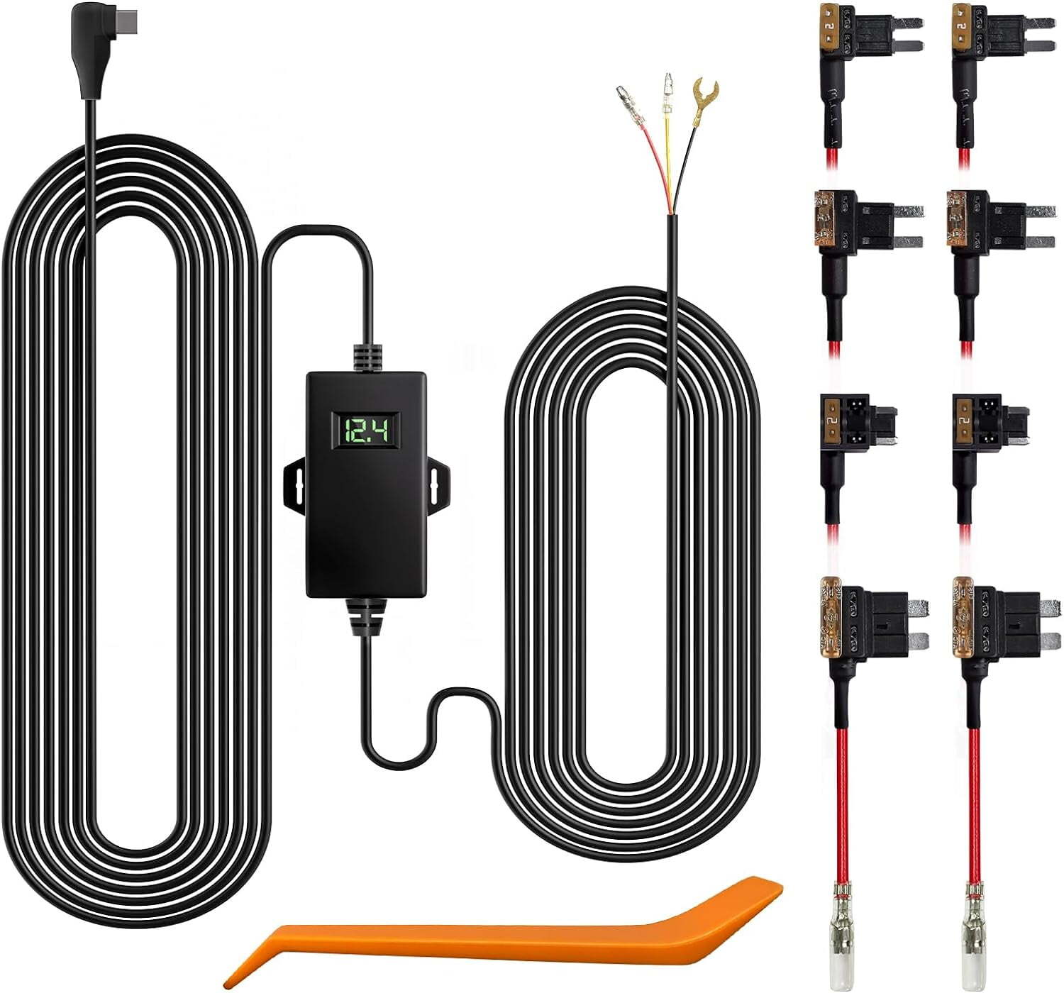 WOLFBOX Hardwire Kit for G840S/G930/G850/G900/I07 Dash Cam, Parking Monitor