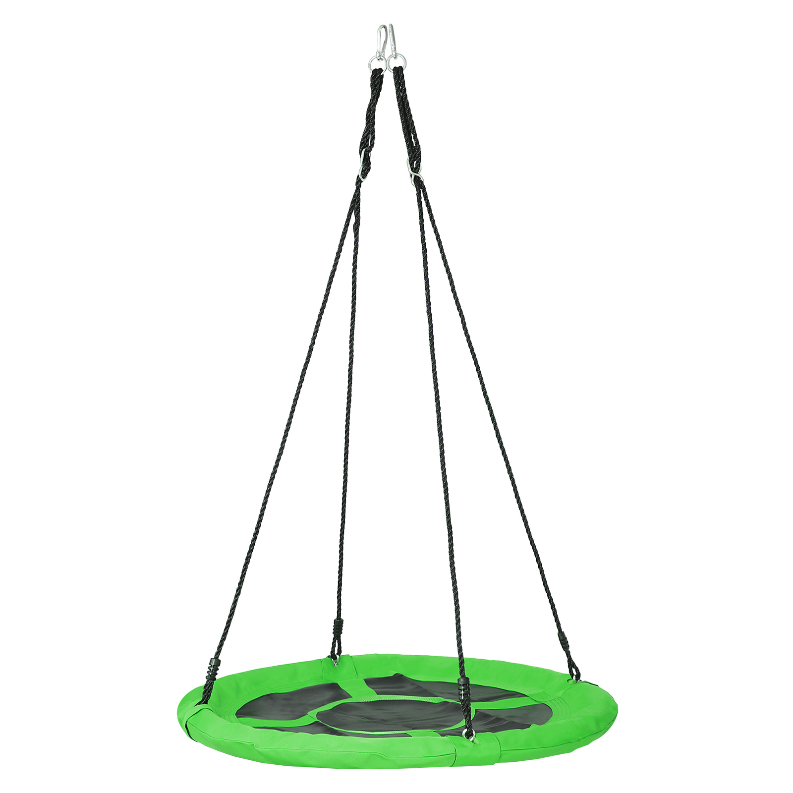 800lb 40" Round Saucer Tree Swing Seat Waterproof W/Hanging Rope for Kids Green