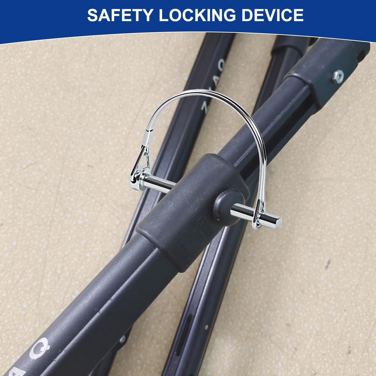 HAOIOKCS 2pcs Professional Trailer Hitch Pin, 1/4 inch x 4 inches, Silver