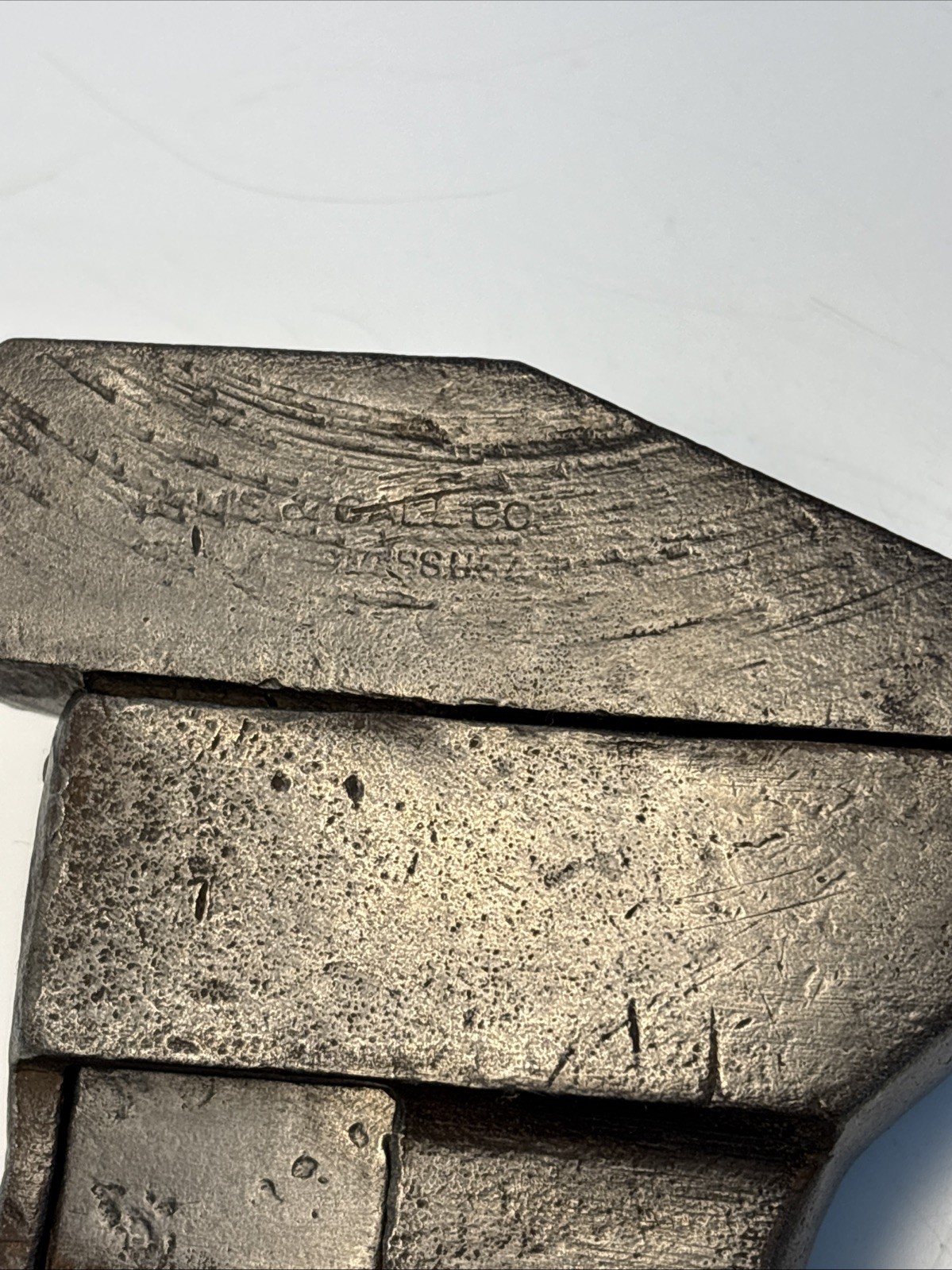 Antique Bemis & Call Co NYC Railroad Springfield Mass 18” Adjustable Wrench