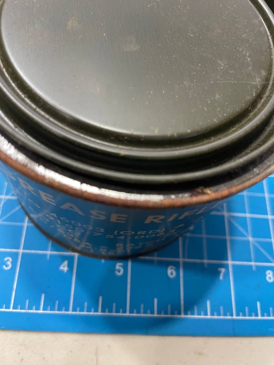 1963 US Military Vietnam Era RIFLE GREASE CAN 1 LB. - Sealed MIL-G-46003