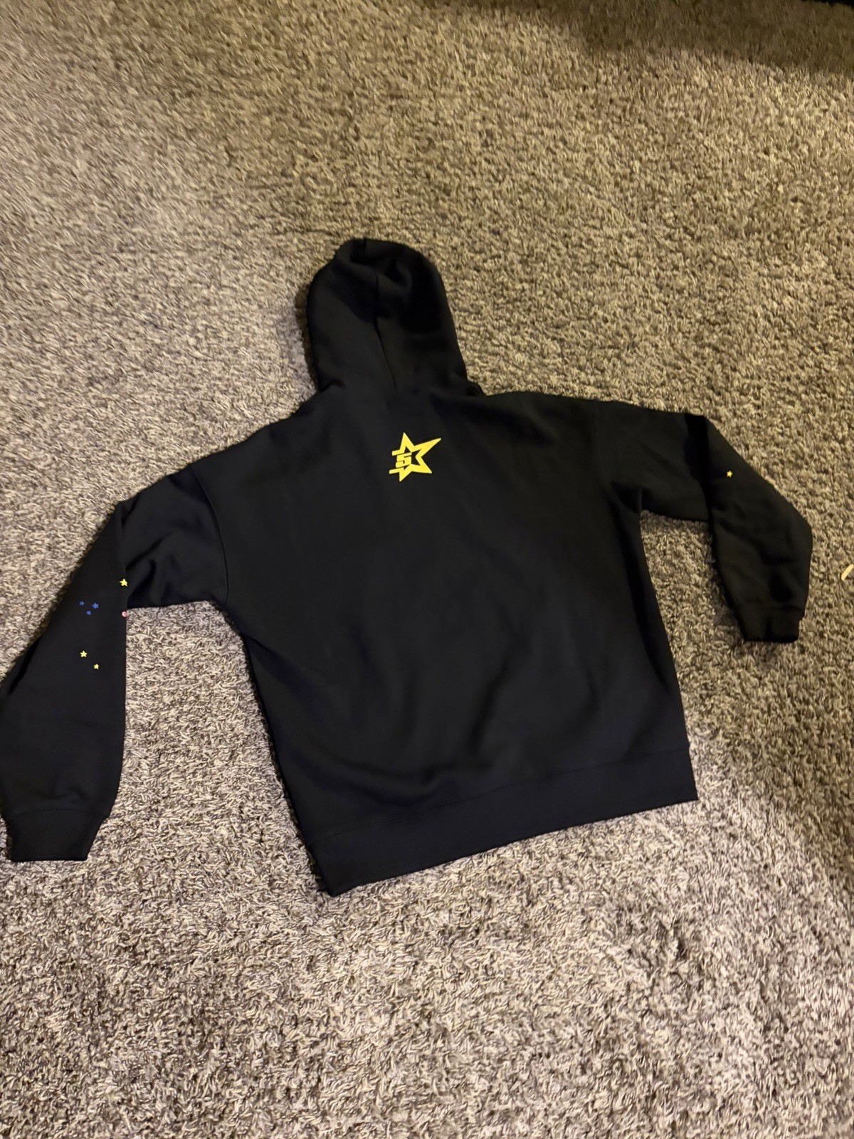 black pink spider hoodie medium