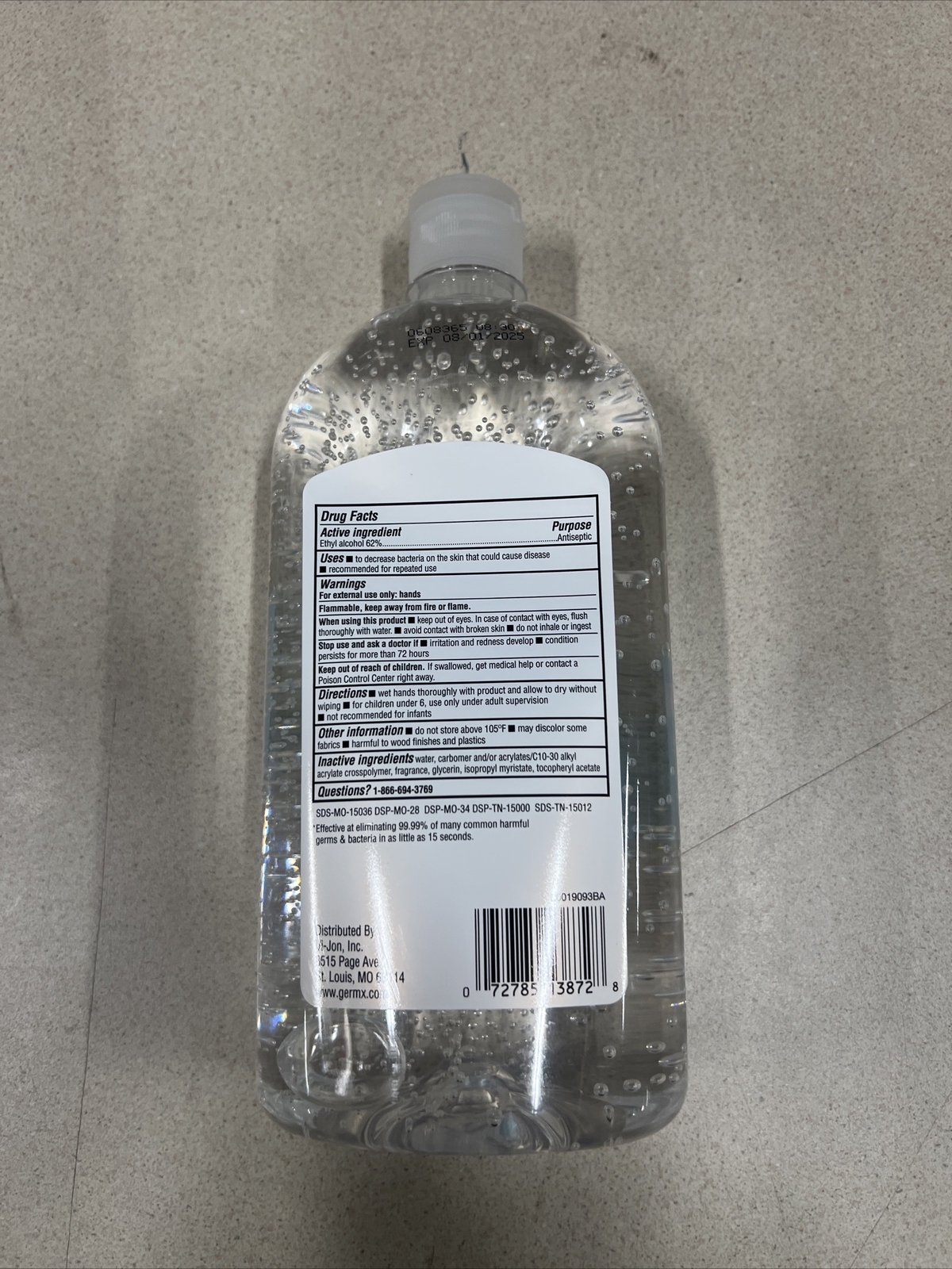 GERM-X Moisturizing Original Hand Sanitizer 32 Oz Each (4 PACK) EXP: 08/01/2025